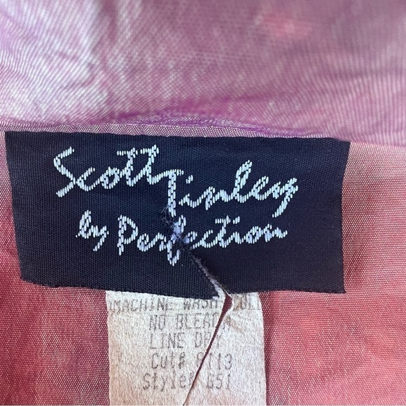 Vintage Scott Tinley Iridescent Pullover Anorak Windbreaker Medium Talon Zipper - Picture 14 of 17